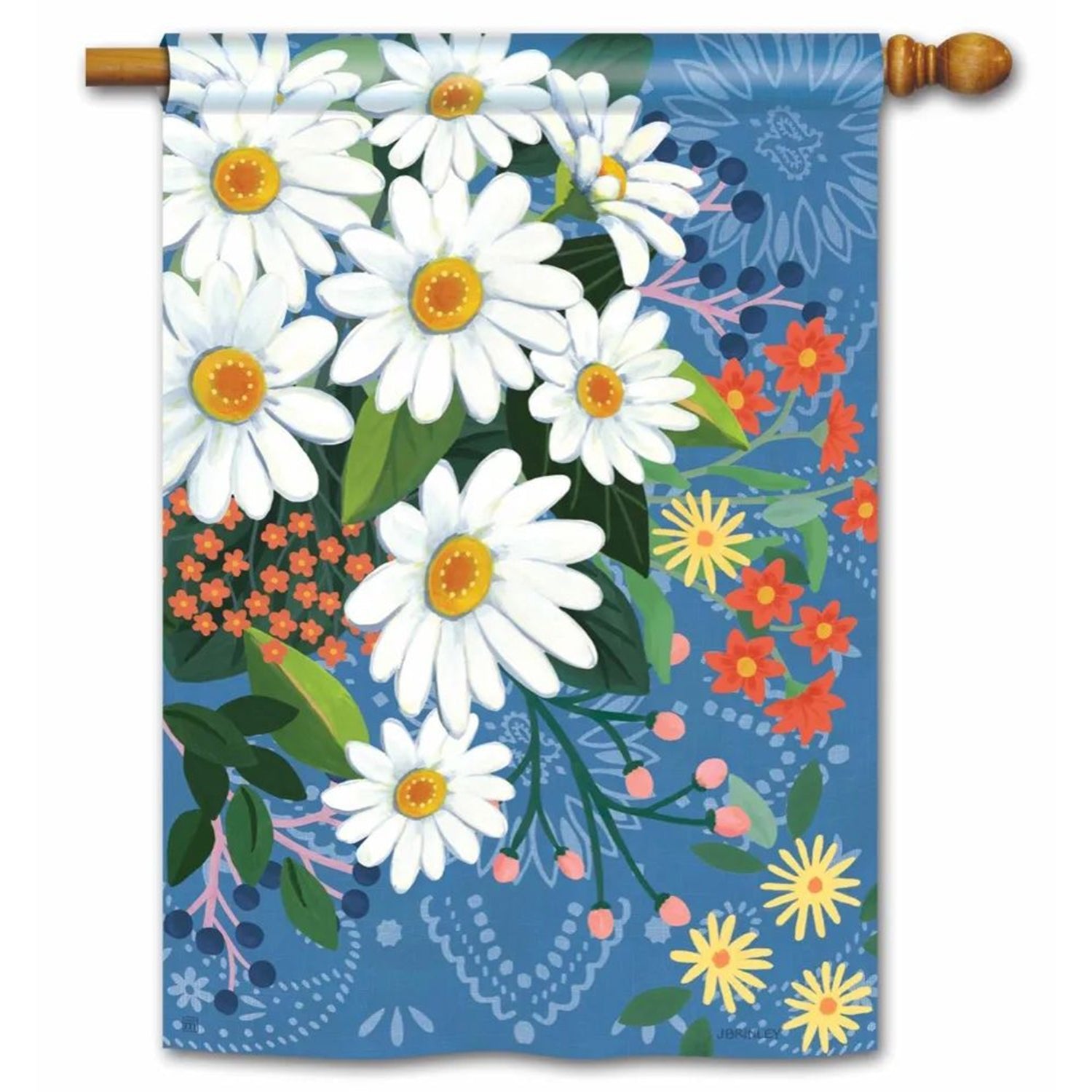 Bandana Daisies House Flag