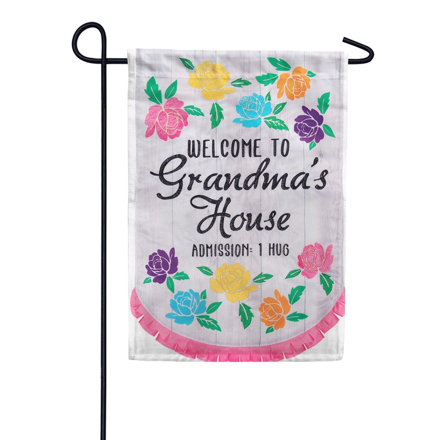 Grandma's House Applique Garden Flag