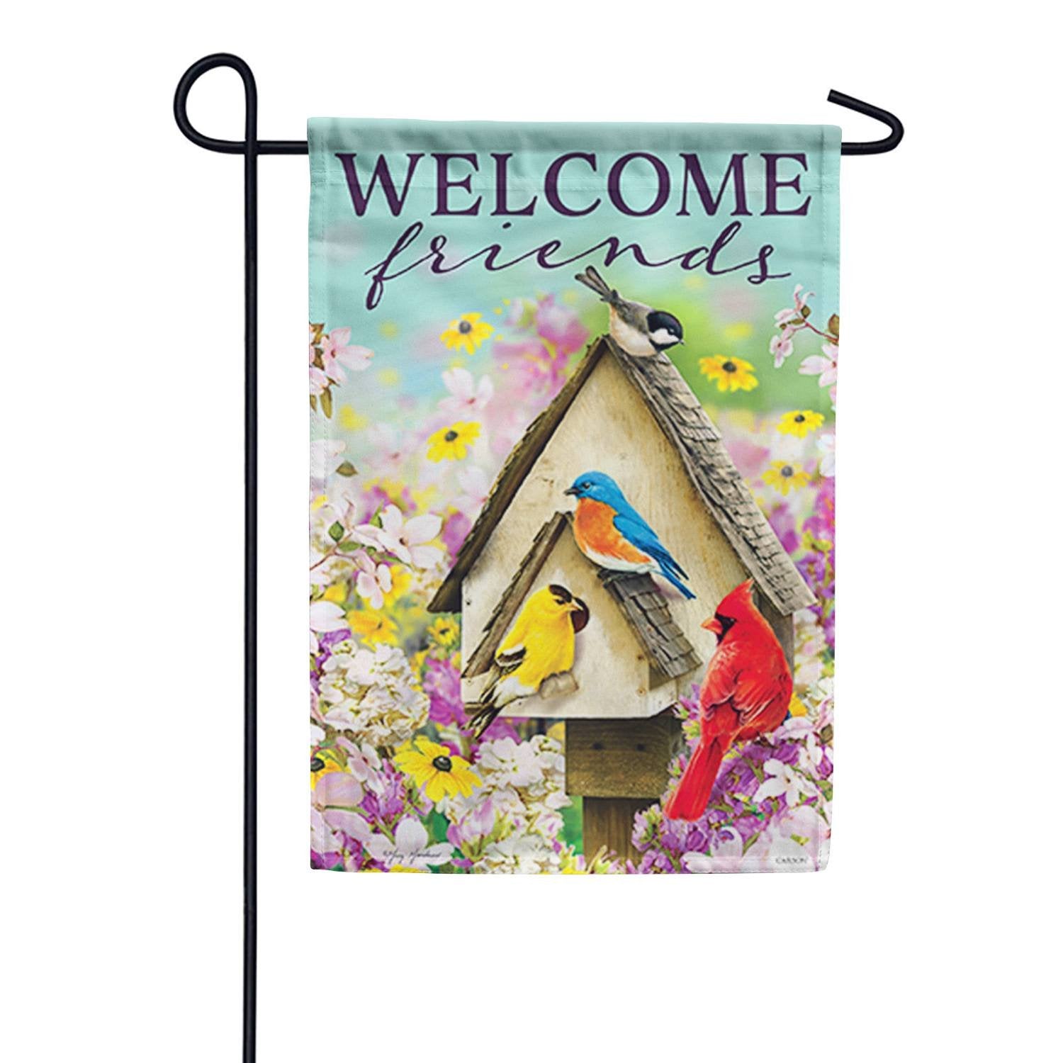 Colorful Meeting Garden Flag