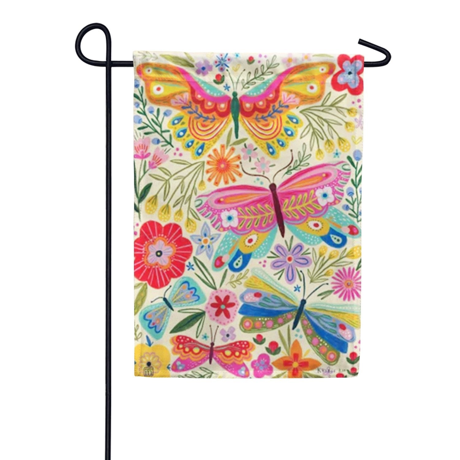 Magnet Works Butterflies Garden Flag