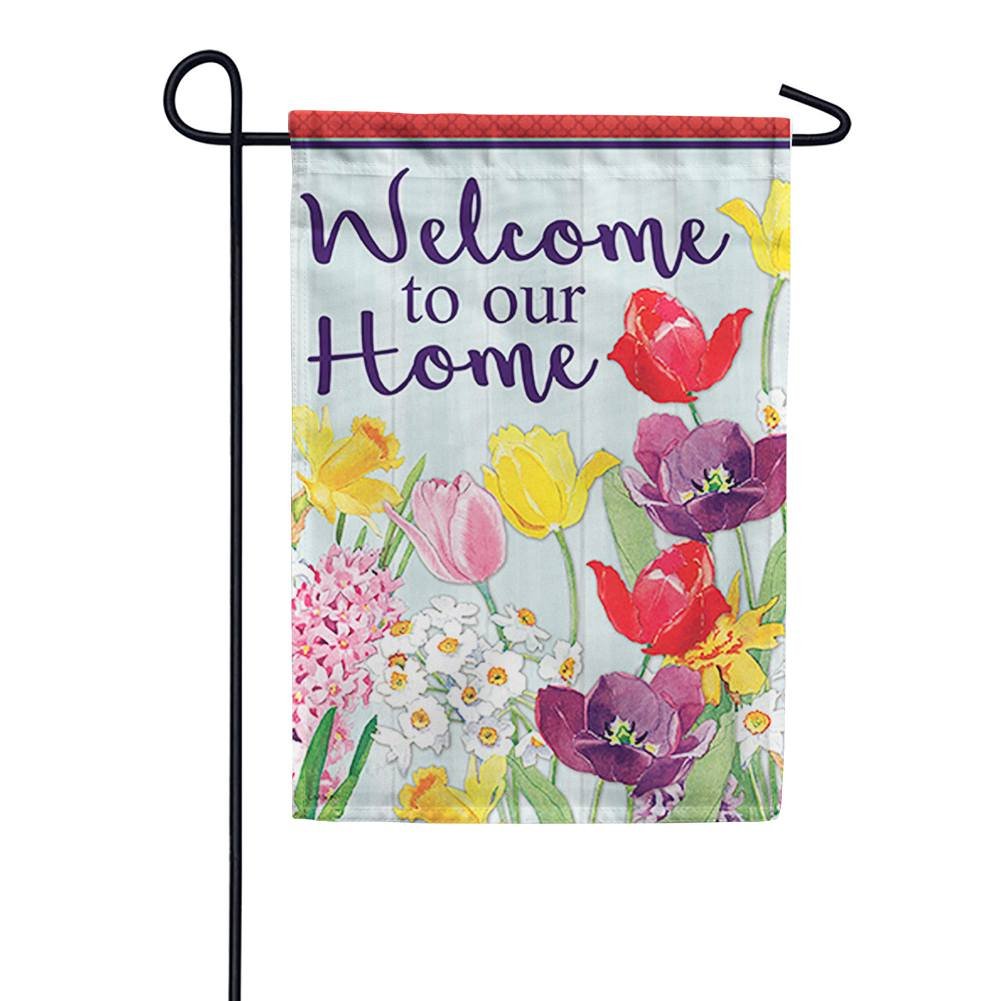Easter Floral Double Sided Garden Flag