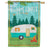Happy Camper Campfire Double Sided House Flag