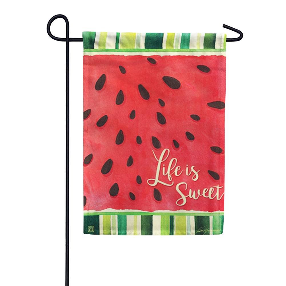 Life Is Sweet Garden Flag