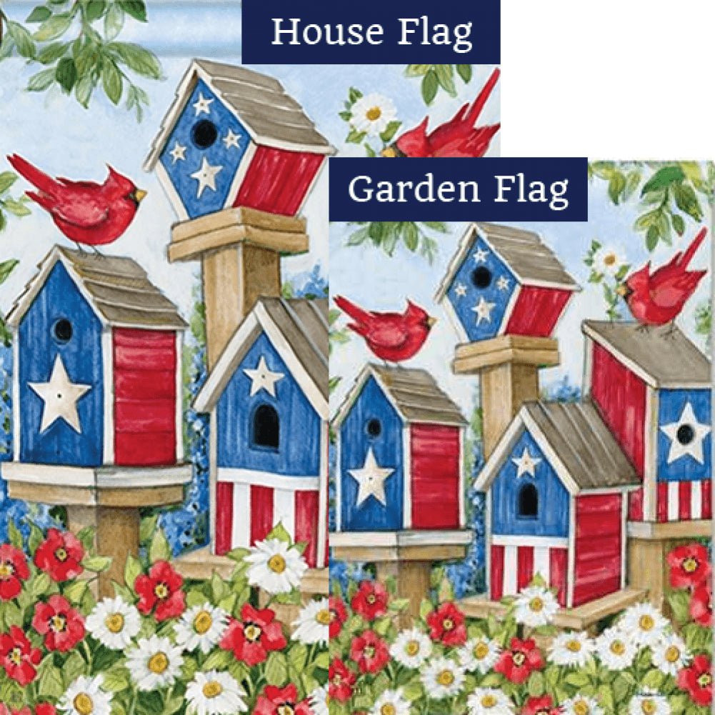 All American Birdhouses Flags Set (2 Pieces)