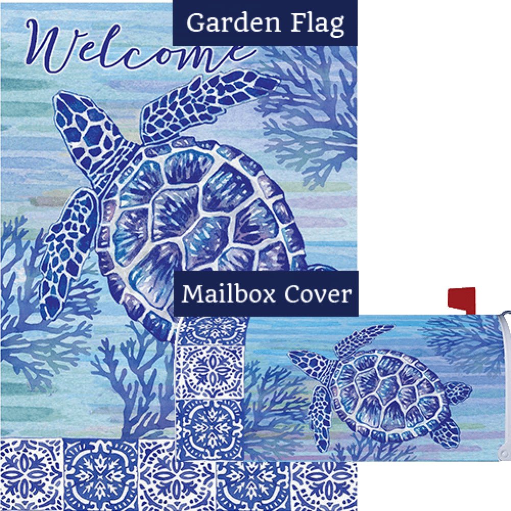 Turtles and Tiles Flag Mailwrap Set (2 Pieces)