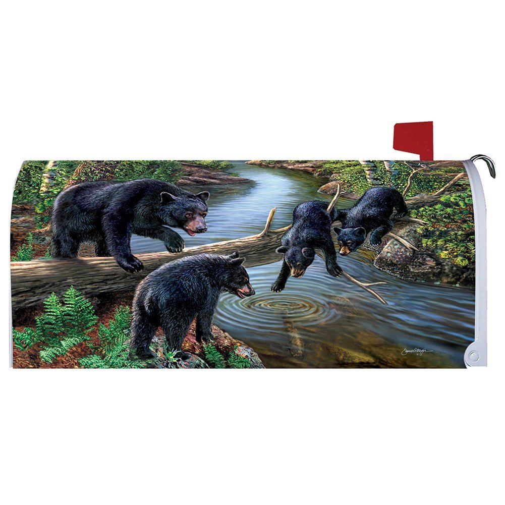 Black Bear Creek Mailbox Cover