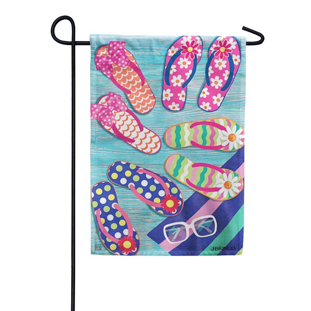 Flip Flop Frenzy Garden Flag