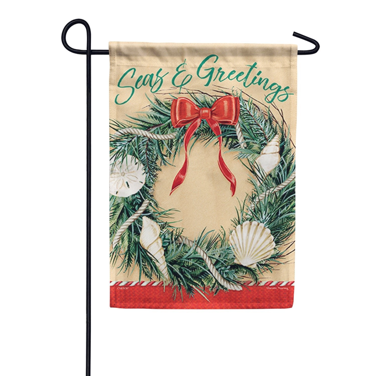 Seaside Greetings Garden Flag