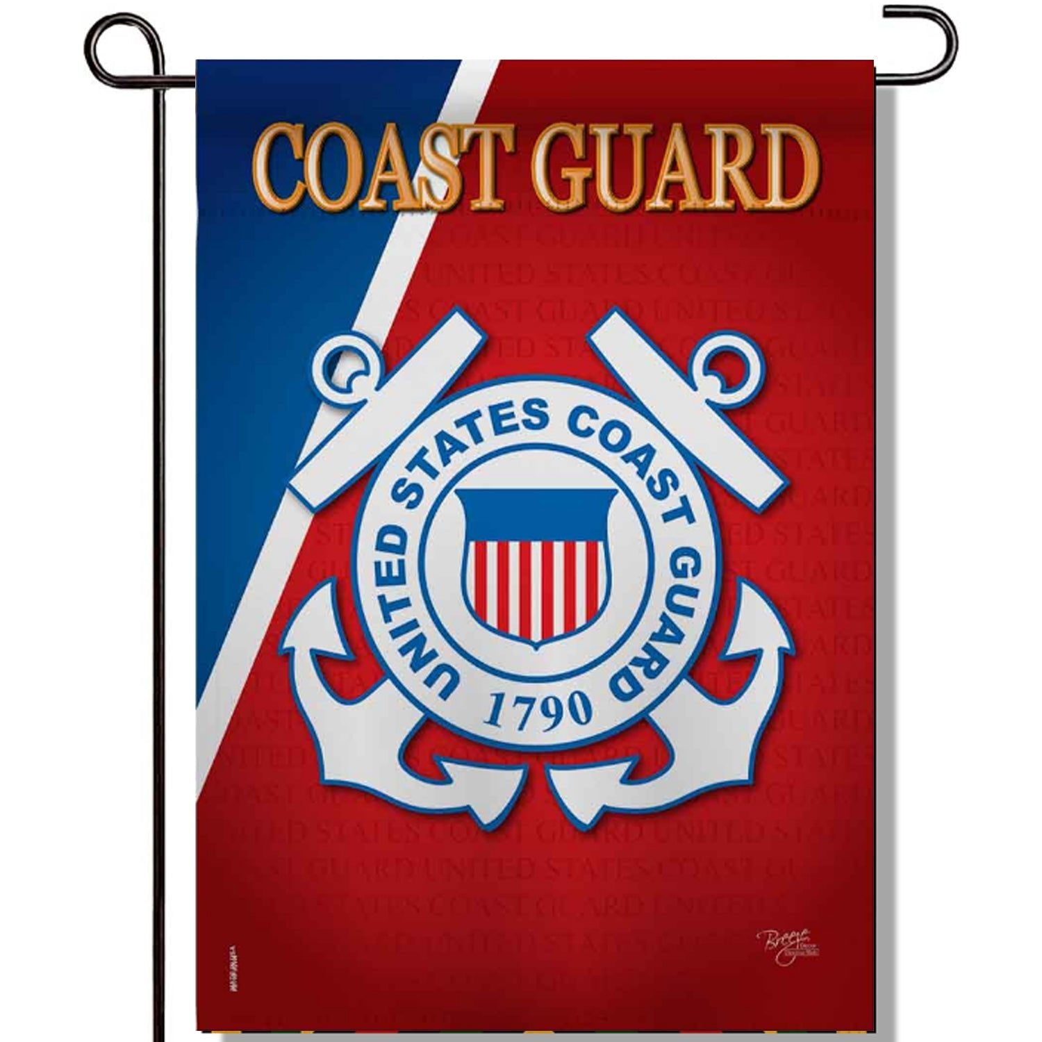 Breeze Decor Coast Guard Garden Flag