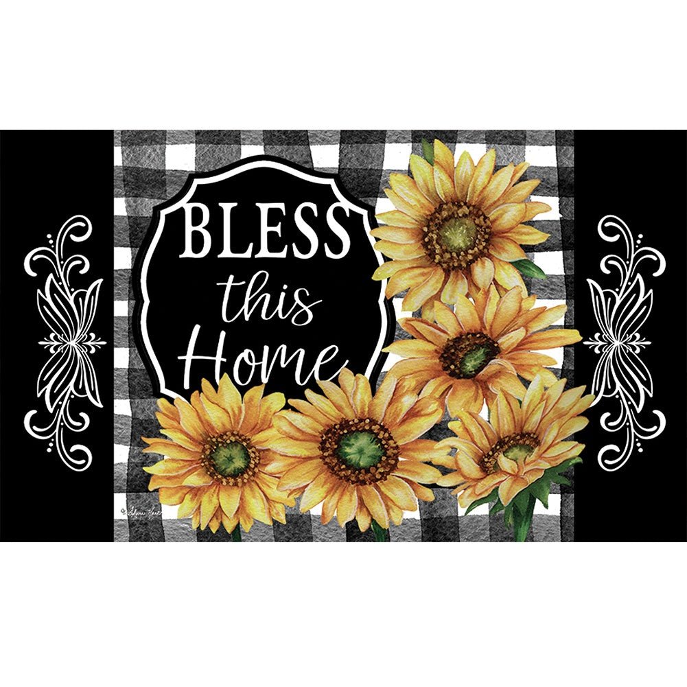 Home Sweet Sunflowers Doormat