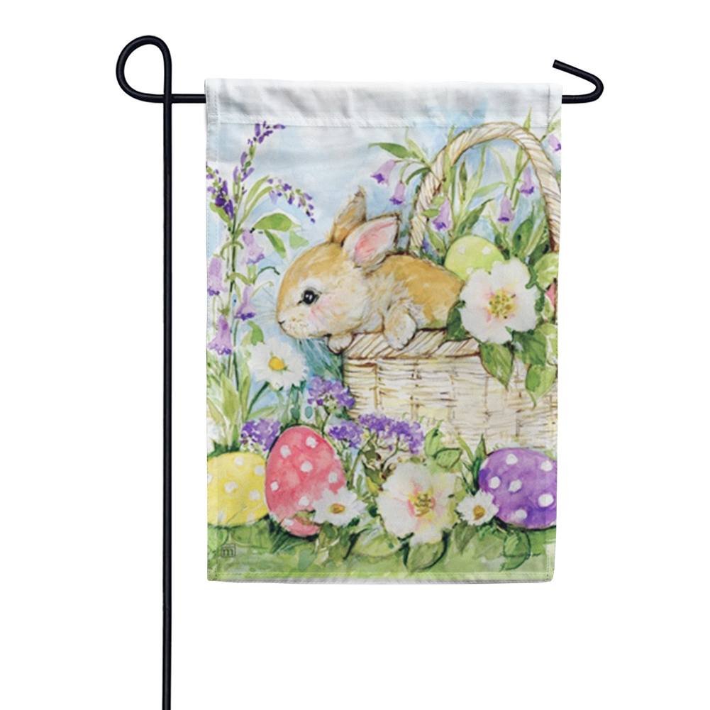 Magnet Works Easter Bunny Basket Garden Flag