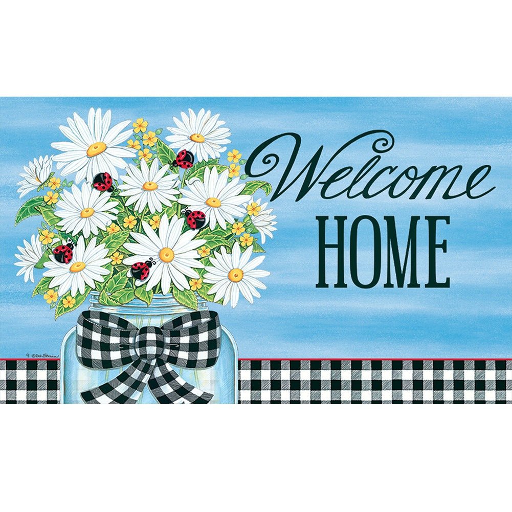 Daisies & Ladybugs Doormat