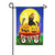 Black Cat Wagon Linen Garden Flag