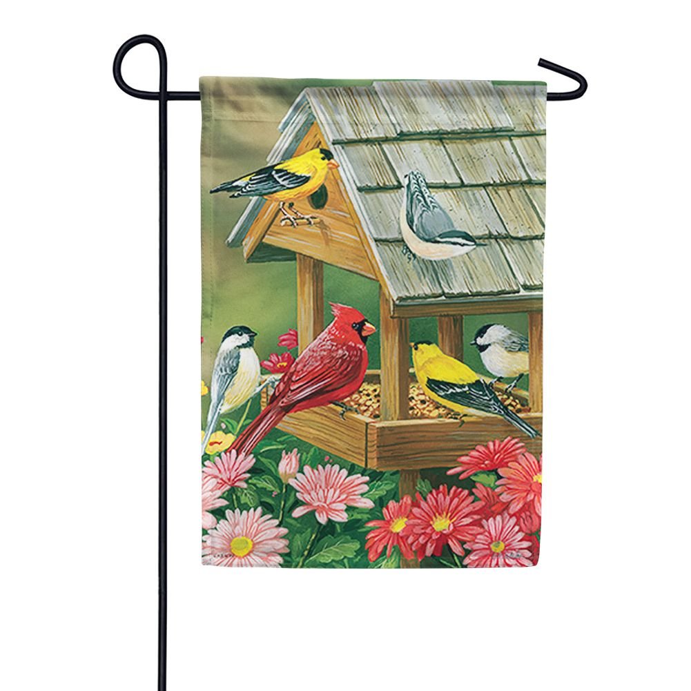 Feeder Meeting Double Sided Garden Flag