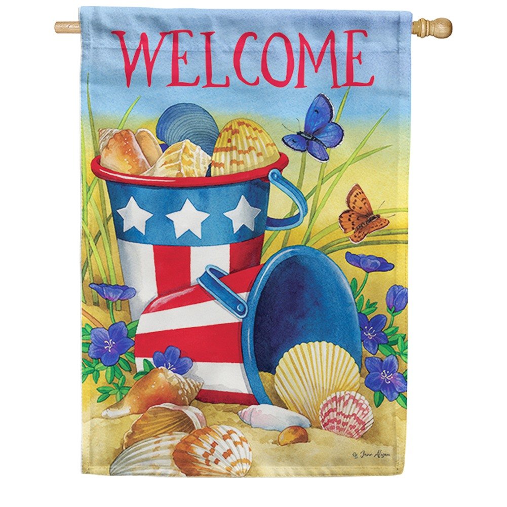 Beach Pails Double Sided House Flag