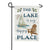 Lake Happy Place Double Sided Garden Flag