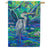 Great Blue Heron Water House Flag