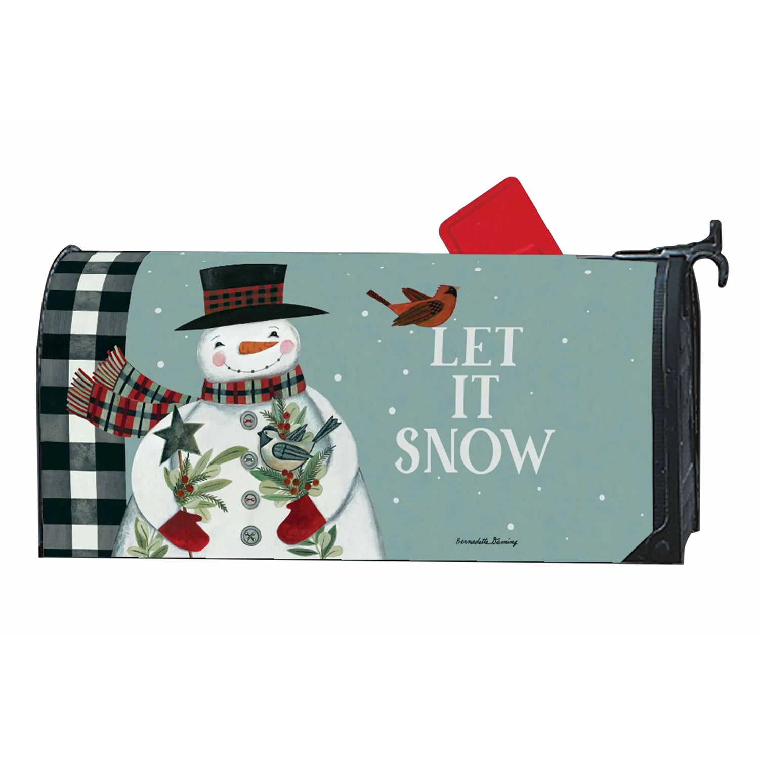 Holly Snowman Mailwrap