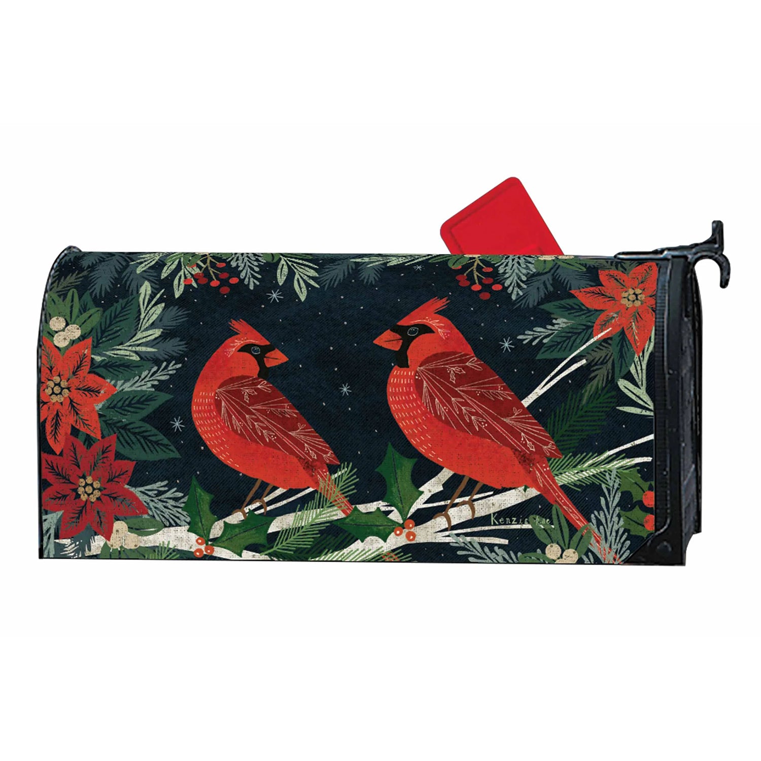 Cardinals and Berries Mailwrap