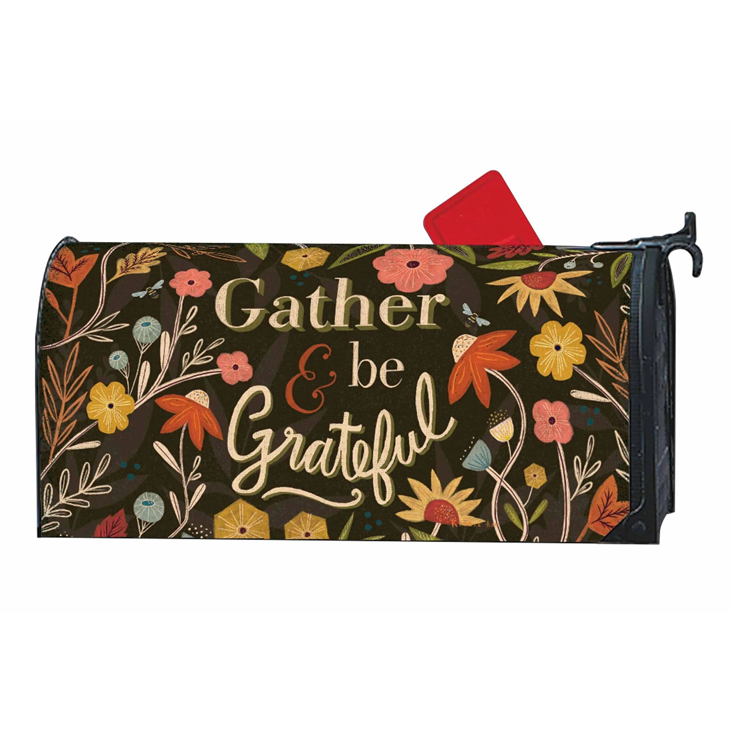 Gather and Be Grateful Floral Mailwrap