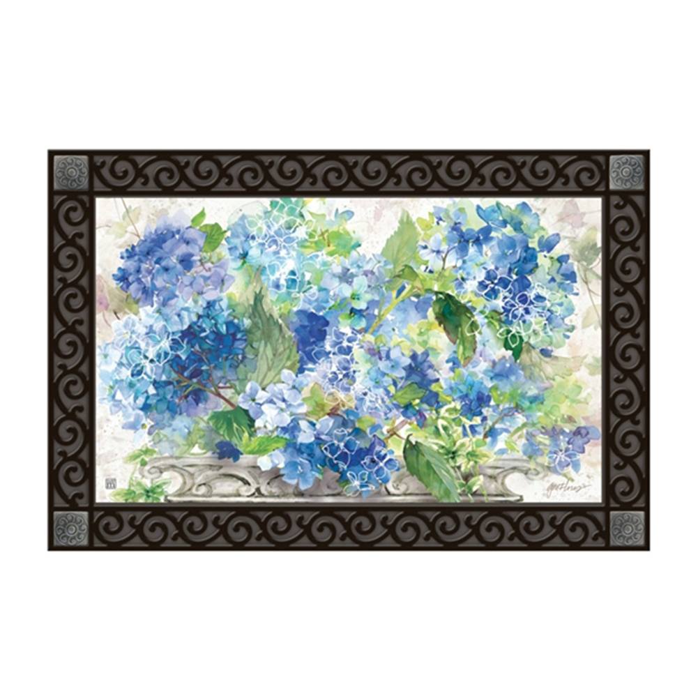 Blue Hydrangeas Watercolor MatMate