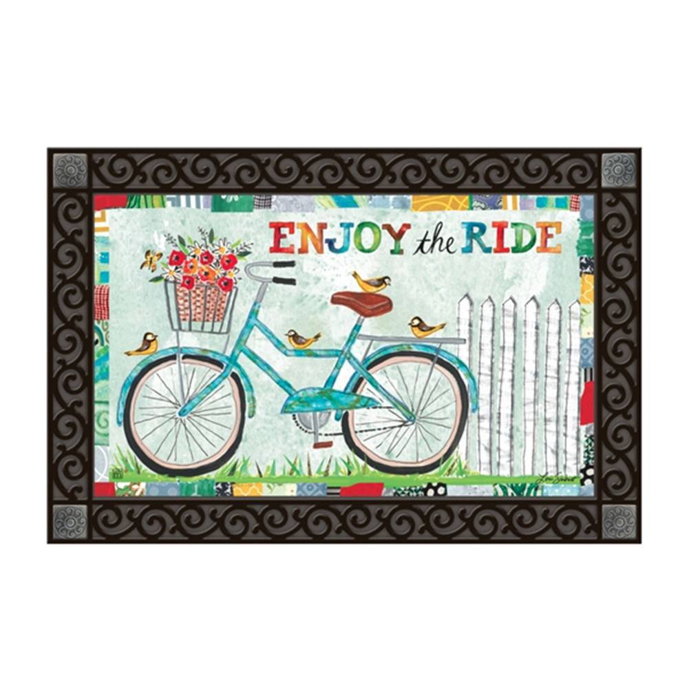 Enjoy the Ride Floral Bicycle MatMate