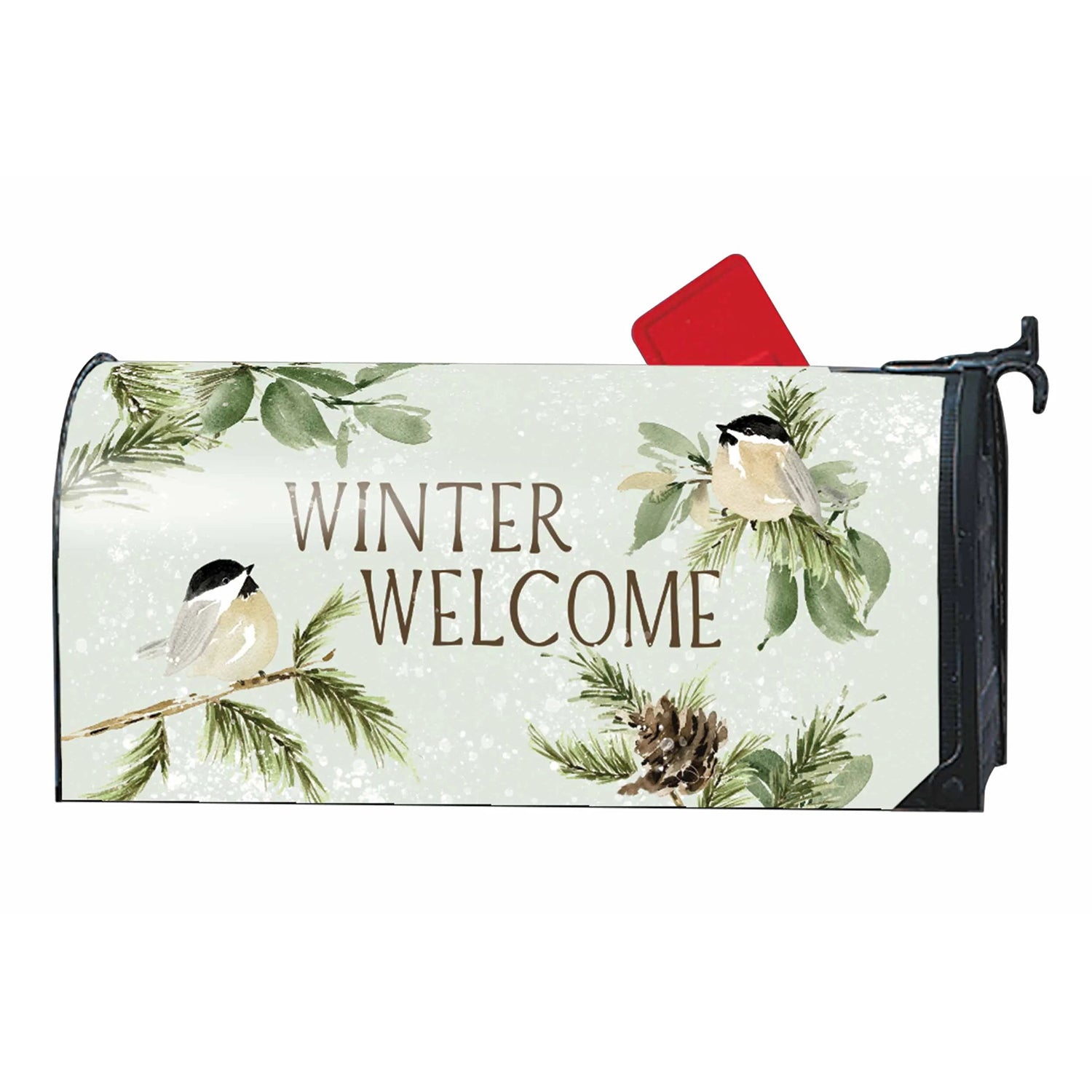 Winter Chickadee Large Mailwrap