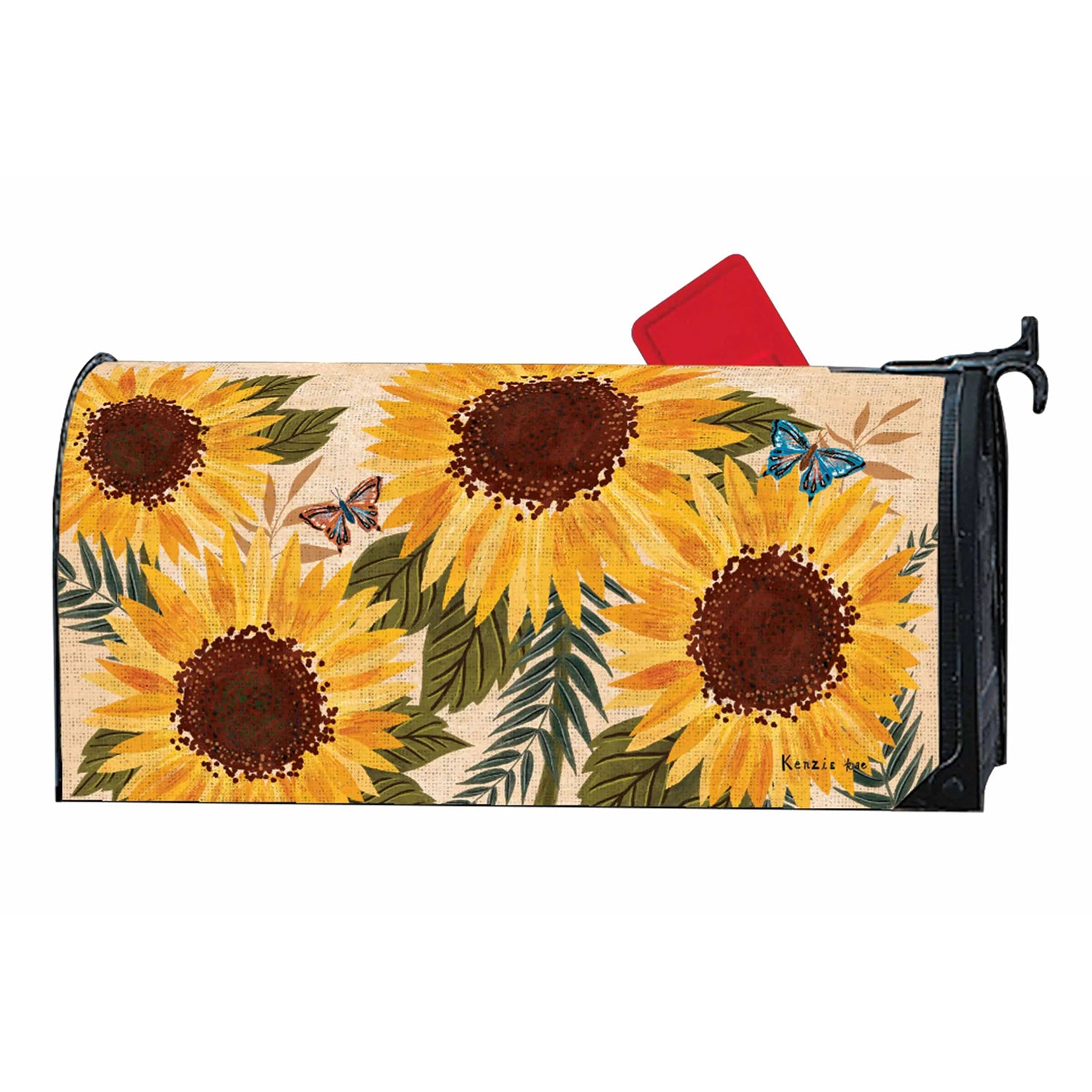 Sunflowers & Butterfly Large Mailwrap