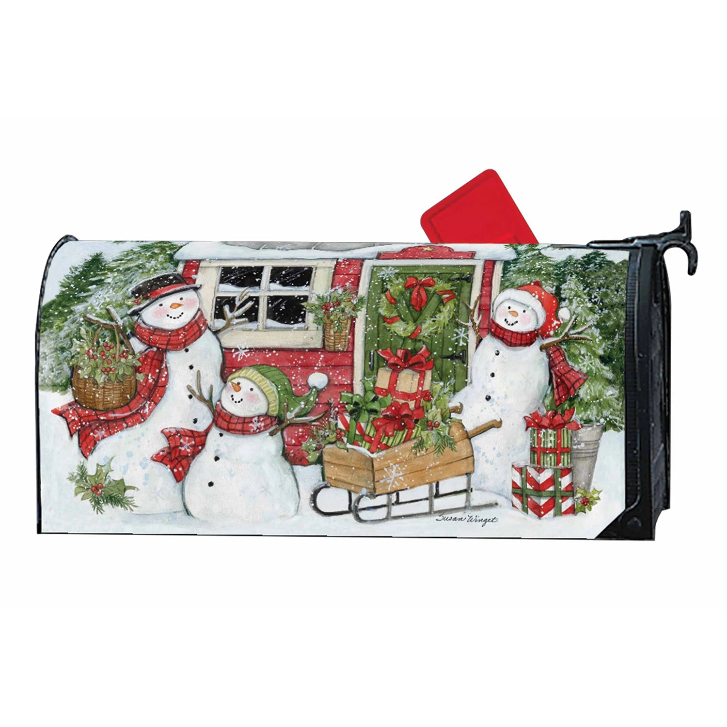 Snowman Special Delivery Large Mailwrap