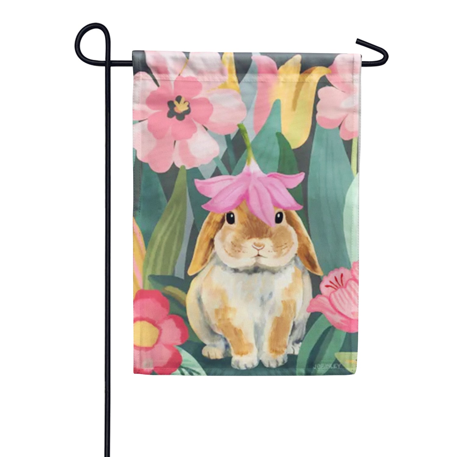 Magnet Works Garden Bunny Garden Flag