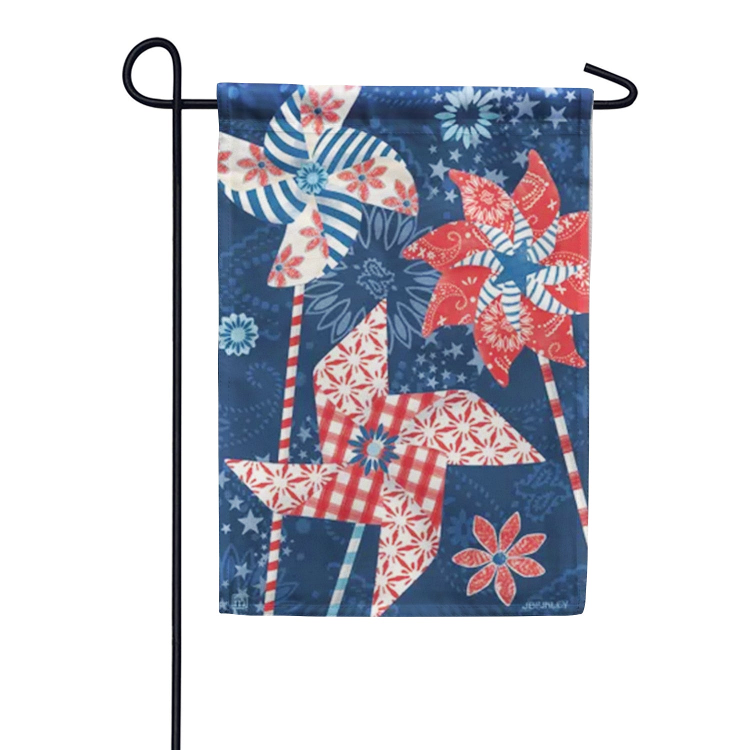 Magnet Works Patriotic Pinwheels Garden Flag