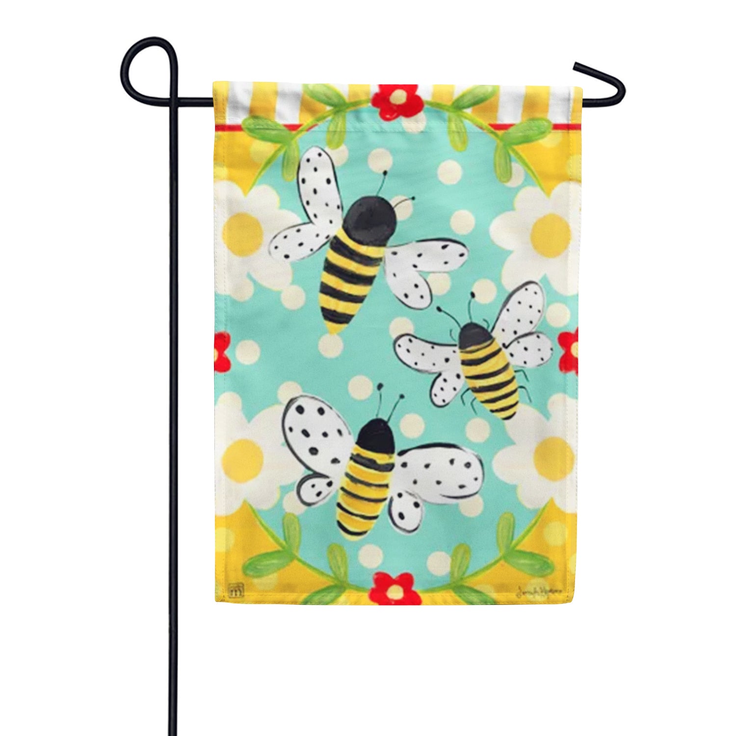 Bumbly Bees Garden Flag