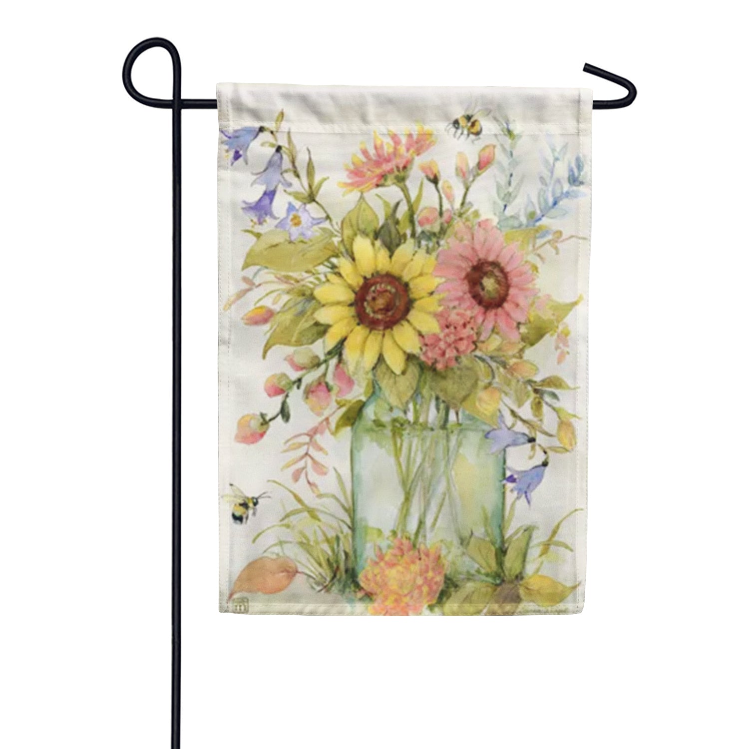 Bee Spring Bouquet Garden Flag