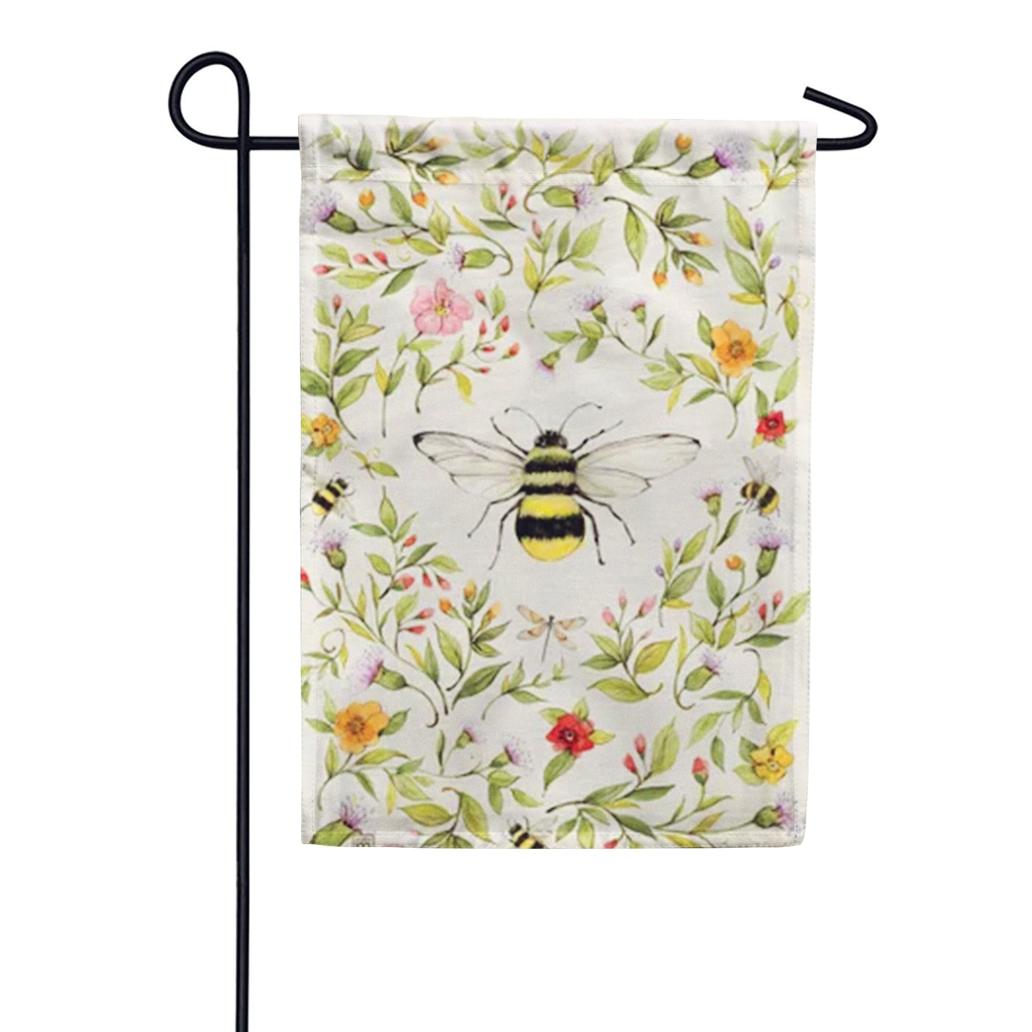 Bee Spring Garden Flag