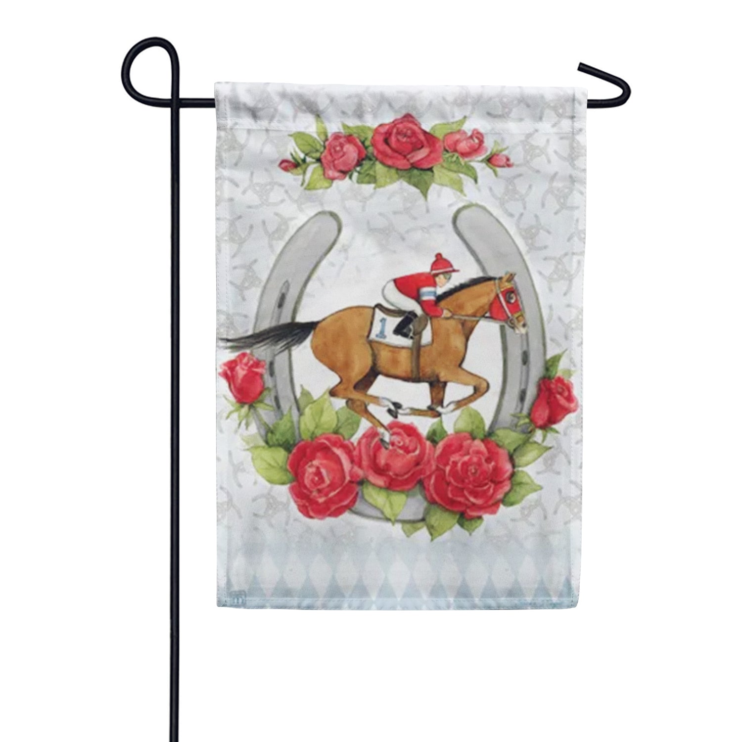 Derby Day Garden Flag