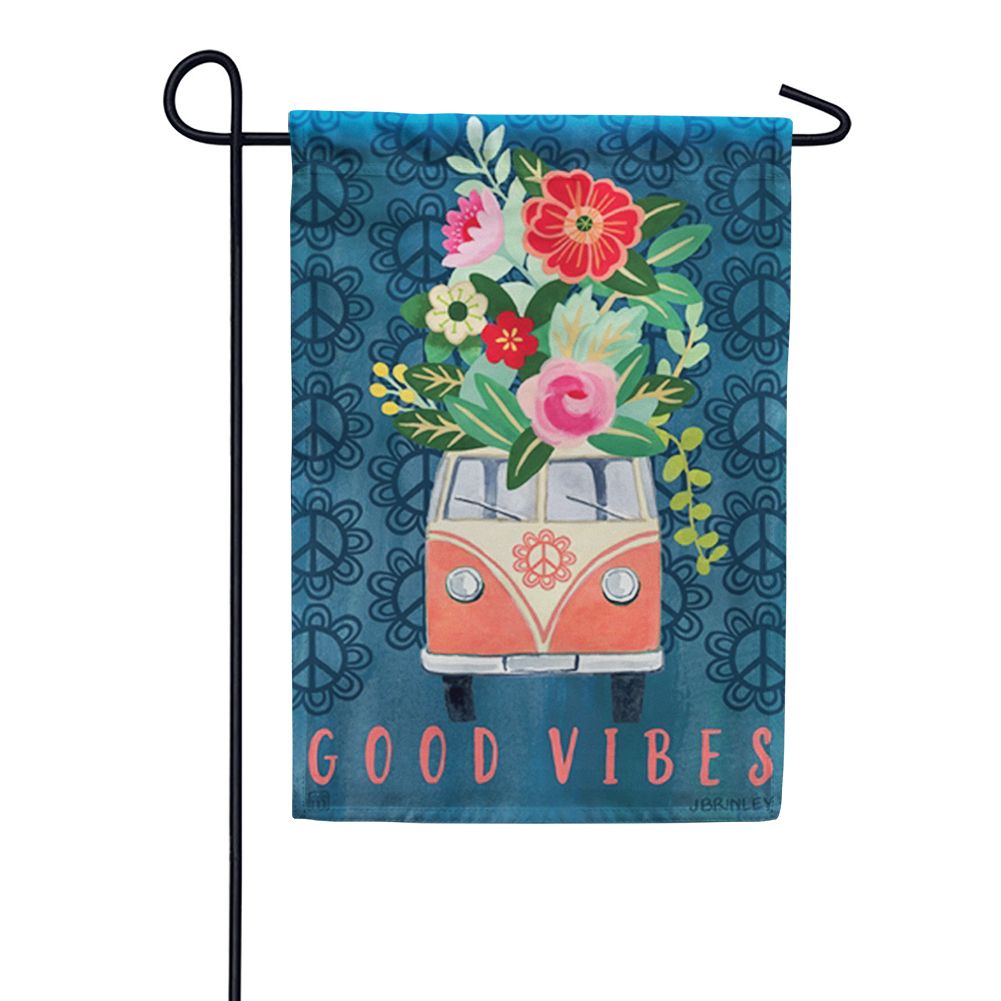 Good Vibes Garden Flag