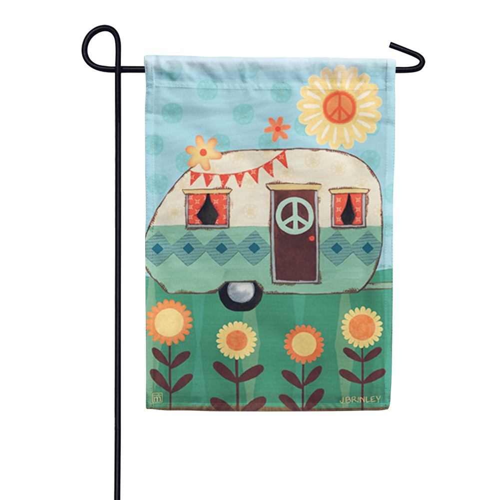 Happy Life Garden Flag