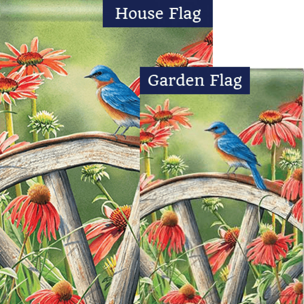 Bluebird Visit Flags Set (2 Pieces)