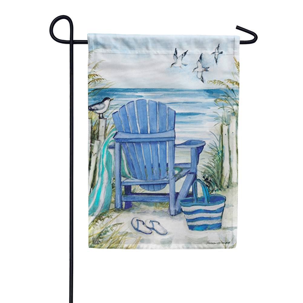 Ocean View Garden Flag