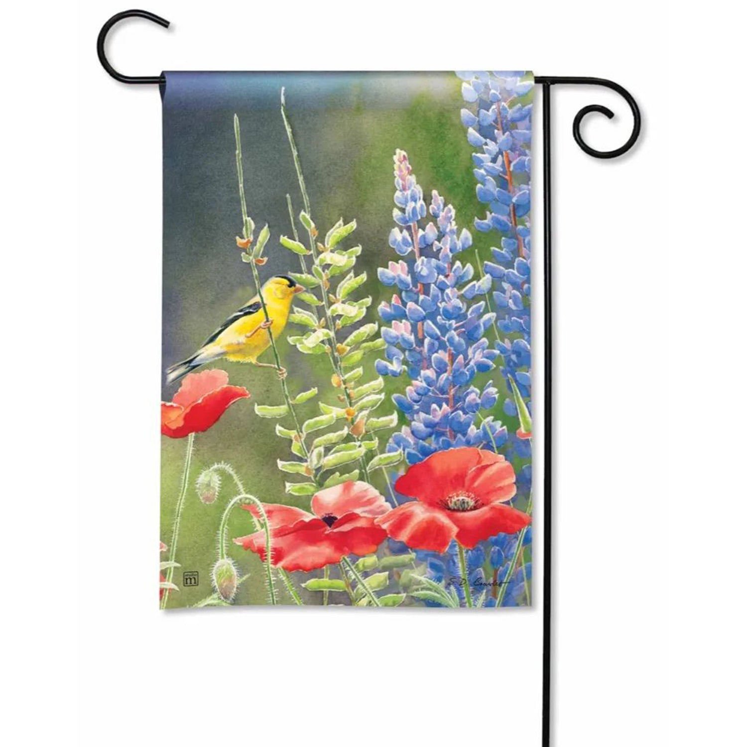 Goldfinch Song Garden Flag