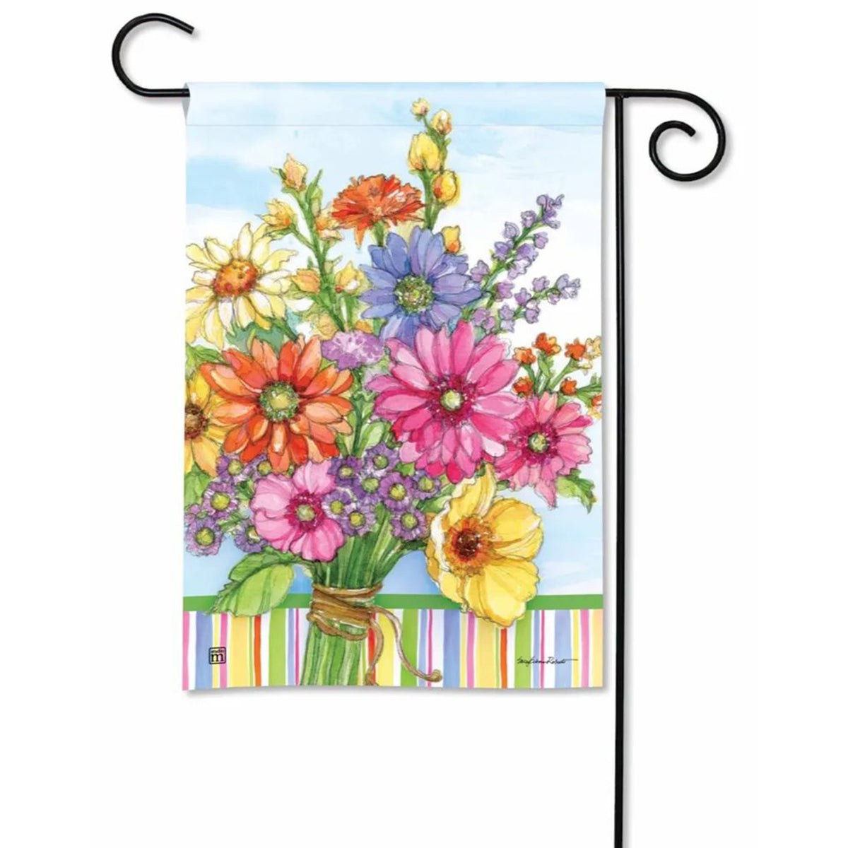 Flower Market Garden Flag