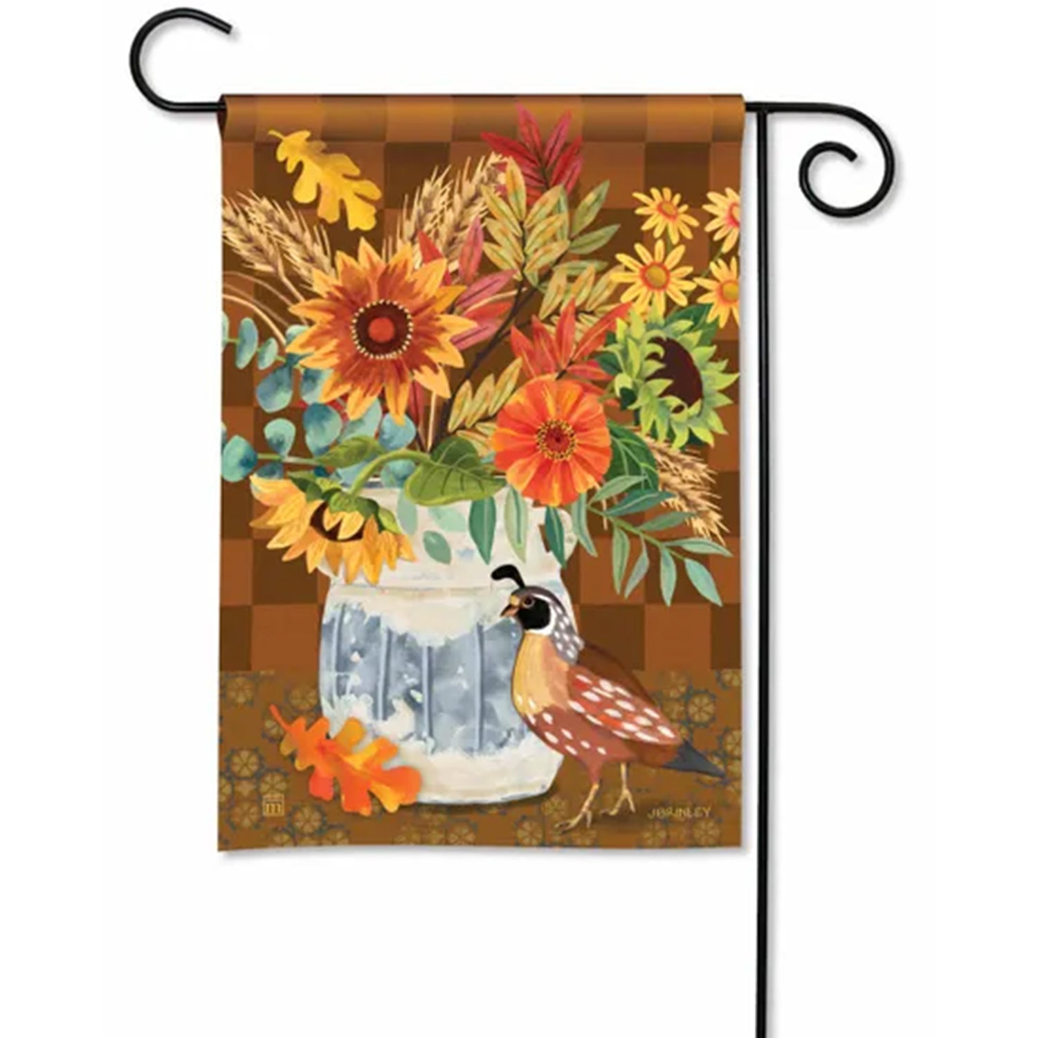 Autumn Quail Garden Flag