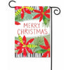 Holly Jolly Poinsettias Garden Flag