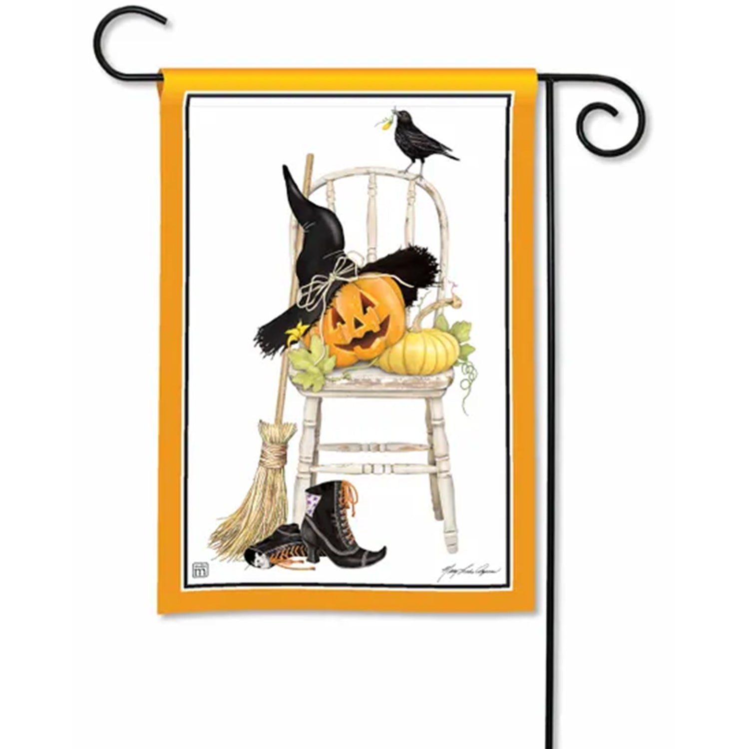 Halloween Scene Garden Flag