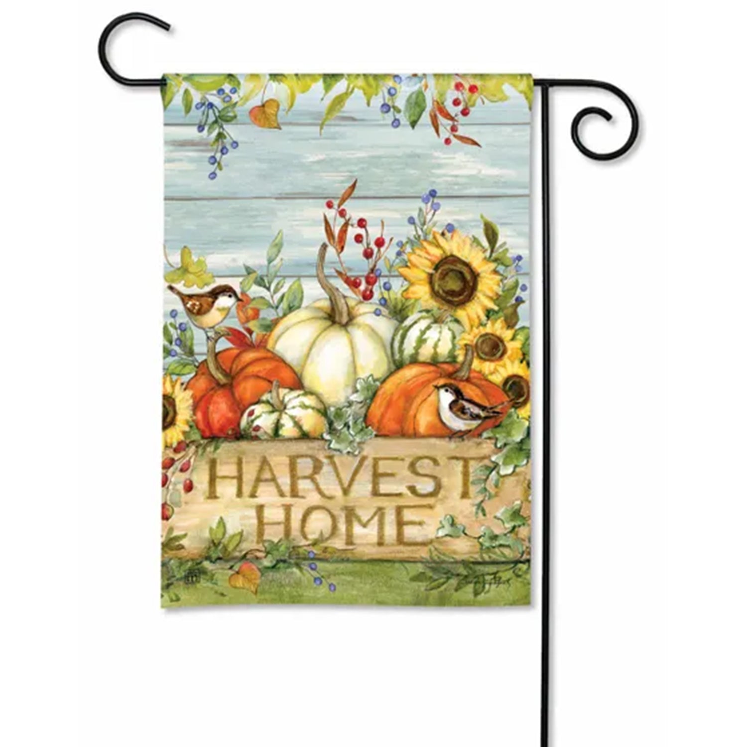 Magnet Works Harvest Home Garden Flag