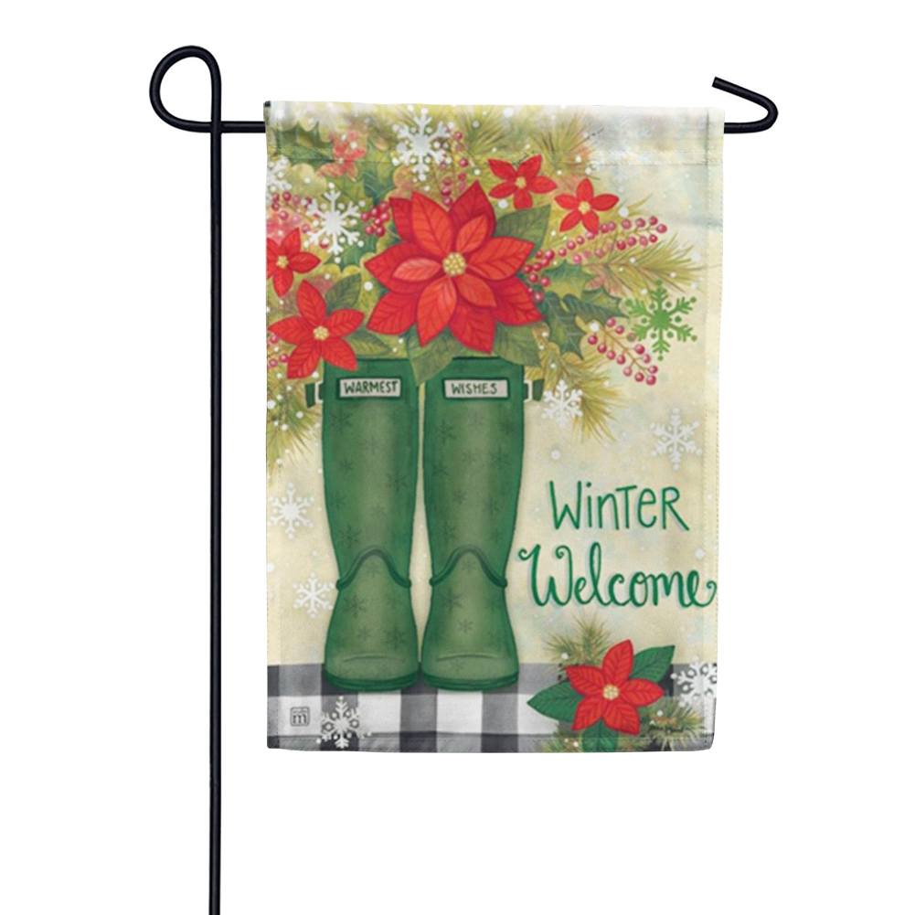 Winter Wellies Garden Flag