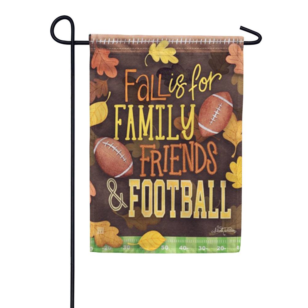 Fall Favorites Football Garden Flag
