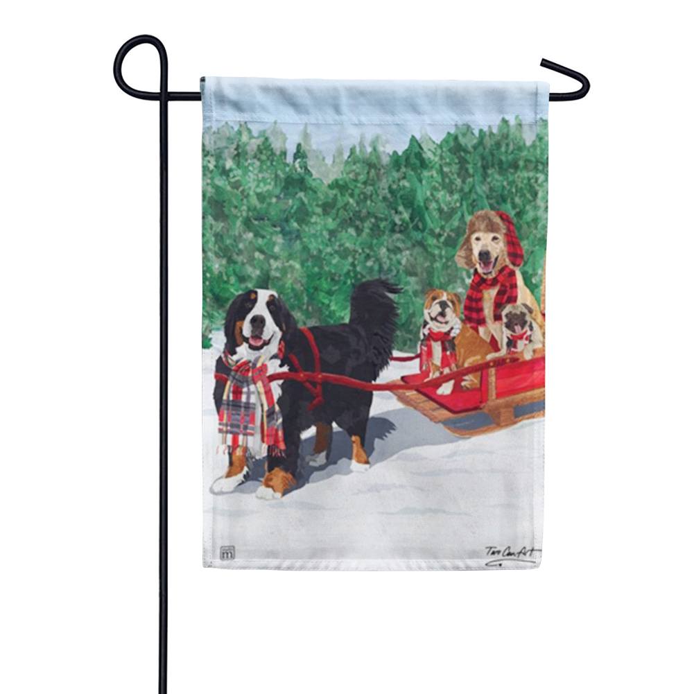 Mountain Dogs Garden Flag