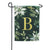 Poinsettia Joy Monogram Garden Flag