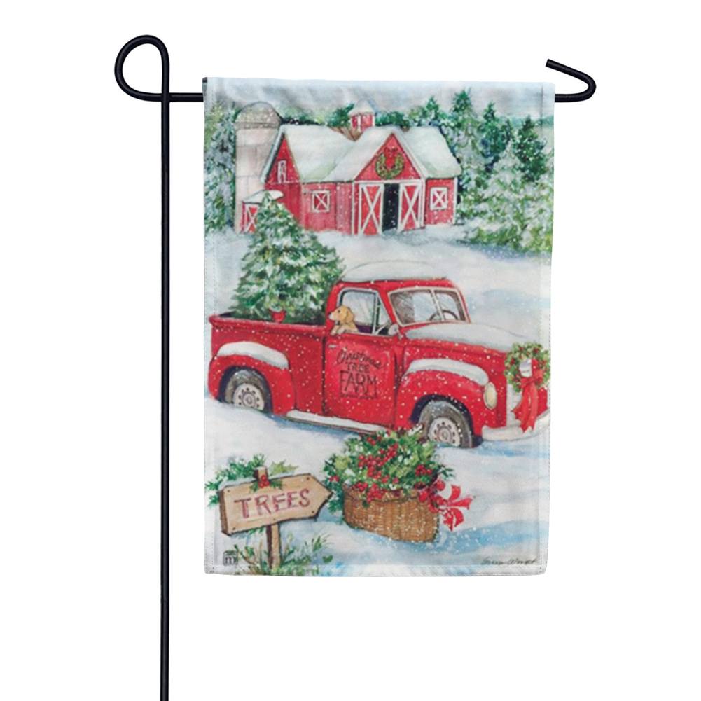 Christmas Tree Farm Garden Flag